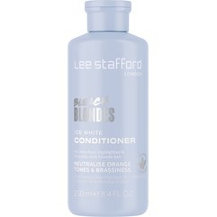 Кондиционер для волос с синим пигментом Lee Stafford Bleach Blondes Ice White Toning Conditioner, 250 ml