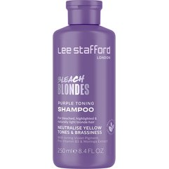 Тонирующий фиолетовый шампунь для осветленных волос Lee Stafford Bleach Blondes Purple Toning Shampoo, 250 ml