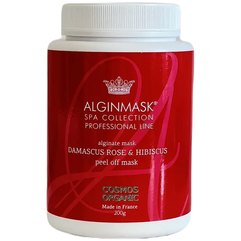 Альгинатная маска Дамасская роза и гибискус Alginmask Damascus Rose & Hibiscus Peel off Mask