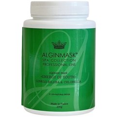 Альгінатна маска для обличчя Енергія молодості Alginmask Alginate Mask Energy of Youth Ginkgo Biloba & Chlorella, фото 