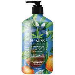 Кондиционер для сухих волос Тройное увлажнение Hempz Triple Moisture Fresh Citrus Herbal Conditioner