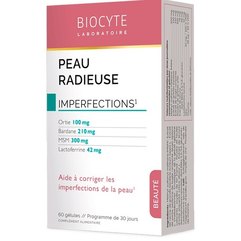 Харчова добавка Зменшення недоліків на шкірі  Biocyte Peau Radieuse, 60caps, фото 