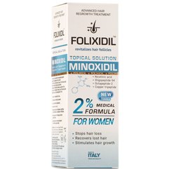 Лосьйон проти випадіння волосся для жінок 2% Folixidil Minoxidil 2% For Women, 60 ml, фото 