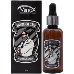 Лосьйон для росту волосся та бороди Minox Hair Growth Lotion Minoxidil 15%, 50ml, фото 