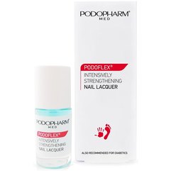 Інтенсивно-зміцнюючий лак для нігтів Podopharm Podoflex Intensively Strengthening Nail Lacquer, 9 ml, фото 