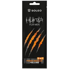 Крем для загара в солярии для мужчин Soleo Hunter For Men Power Bronzer, 15 ml