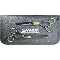 Набір перукарських ножиць Sway Art Green 305 6", фото 