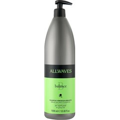Шампунь для відновлення балансу жирної шкіри голови Allwaves Balance Sebum Balancing Shampoo, 1000 ml, фото 