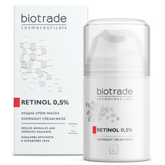 Нічна крем-маска з 0,5% ретинолом Biotrade Retinol 0.5% Overnight Cream Mask, 50 ml, фото 