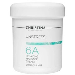 Расслабляющий массажный крем Christina Unstress Relaxing Massage Cream, 500 ml