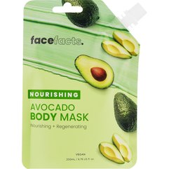 Живильна грязьова маска для тіла Авокадо Face Facts Body Mud Mask Nourishing Avocado, 200 ml, фото 