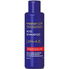 Шампунь кислотний після фарбування та освітлення волосся Master Lux Professional Acid Shampoo Post Color, фото 