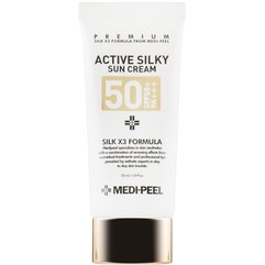 Крем сонцезахисний з пептидами Medi-Peel Active Silky Sun Cream SPF50+ PA+++, 50 ml, фото 
