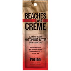 Кремовое масло с тинглом для солярия Pro Tan Beaches and Creme Ultra Rich Sizzling Hot Tanning Butter