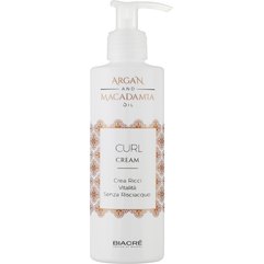 ​Моделирующий крем для вьющихся волос Керл крем Biacre Argan And Macadamia Curl Cream, 200 ml