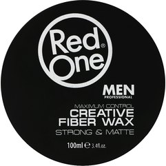 Віск для волосся RedOne Professional Men Creative Fiber Wax Maximum Control Strong Hold & Matte, 100 ml, фото 