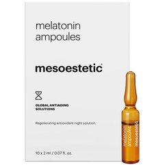 Ампули Мелатонін - нічний догляд Mesoestetic Melatonin Ampoules, 10 х 2 ml, фото 