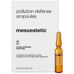 Ампули антиоксидантні - захист від агресивних факторів Mesoestetic Pollution Defense Ampoules, 10 х 2 ml, фото 