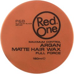 Матовый воск для волос ультрасильной фиксации с аргановым маслом RedOne Argan Matte Hair Wax Full Force, 150 ml