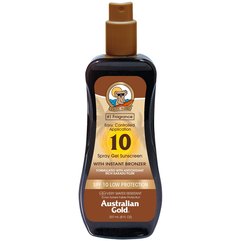 Australian Gold SPF 10 Spray Gel Bronzer Спрей-гель з бронзатором, 237 мл, фото 
