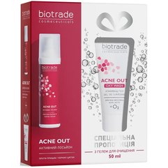 Набір для жирної і проблемної шкіри Лосьйон + Кисневий гель Biotrade Acne Out, фото 