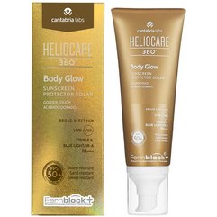 Сяючий сонцезахисний крем-гель для тіла Cantabria Heliocare 360 Body Glow SPF50+, 100 ml, фото 