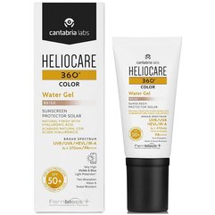 Гель з тоном на водній основі Cantabria Heliocare 360 Color Water Gel SPF50+ Beige, 50 ml, фото 