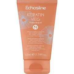 Крем-флюїд від посічених кінчиків Echosline Veg Keratin Treatment Cream, 100 ml, фото 