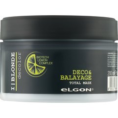 Відновлююча маска для освітленого волосся Elgon I Blonde Deco & Balayage Total Mask, 200 ml, фото 