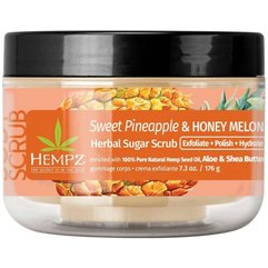 Скраб цукровий Солодкий ананас та Медова диня Hempz Sweet Pineapple & Honey Melon Herbal Sugar Scrub, 176 g, фото 