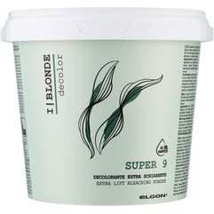 Знебарвлююча пудра 9 вiдтiнкiв Elgon De-Color Super 9 Bleach, фото 
