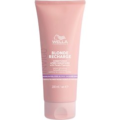 Кондиционер с цветными пигментами для холодных оттенков блонд Wella Professionals Invigo Blond Recharge Cool Blonde Conditioner, 200 ml