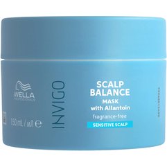 Маска для чутливої шкіри голови з алантоїном Wella Professionals Invigo Scalp Balance Soothing & Fragrance Free Mask, 150 ml, фото 