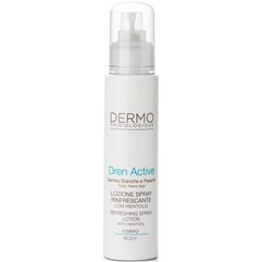 Дренуючий охолоджуючий лосьйон Dermophisiologique Dren Active Refreshing Spray Lotion with Menthol, 100 ml, фото 