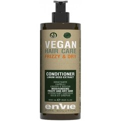 Увлажняющий кондиционер для сухих и вьющихся волос Envie Vegan Linum Seed Extract Frizzy and Dry Conditioner, 500 ml