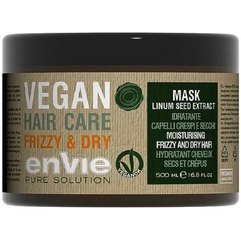 Увлажняющая маска для сухих и вьющихся волос Envie Vegan Linum Seed Extract Frizzy and Dry Mask, 500 ml