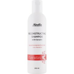 Шампунь з кератином для відновлення волосся Mirella Professional Keratin Reconstructing Shampoo, фото 