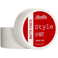 Матовая моделирующая паста для укладки волос Mirella Professional Style Matte Paste, 100 ml