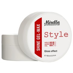 Блестящий гель-воск для укладки волос Mirella Professional Style Shine Gel-wax, 100 ml