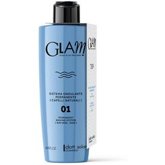 Система перманентної завивки 01 для натурального волосся Dott. Solari Glam Waving System 01 Permanent Natural Hair, 250ml, фото 