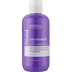 Тонирующий шампунь для светлых волос Серебряный Sedera Professional My Blond Tint Shampoo For Light Hair Silver, 250 ml