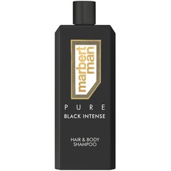 Шампунь для волосся та тіла Marbert Man Pure Black Intense Hair & Body Shampoo, 400 ml, фото 