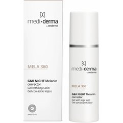 Депигментирующий гель для лица Mediderma Mela 360 Facial Gel G&K Night Melanin Corrector, 30 ml