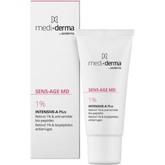 Інтенсивний нічний крем з ретинолом 0,5% Mediderma Sens-Age MD Intensive-A Facial Cream 1%, 30 ml, фото 