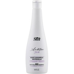 Шампунь для удаления нежелательных желтых оттенков Shot Ambition Tech Reset Anti-Yellowing Shampoo