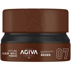 Воскова помада для укладання волосся Agiva Pomade Brown Hair Wax, 155 ml, фото 