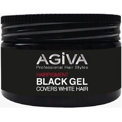 Черный гель для укладки волос Agiva Professional Hair Styles Hairpigment Black Gel, 250 ml