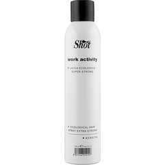 Екологічний лак суперсильної фіксації Shot Work Activity Ecological Hairspray Extra Strong, 300 ml, фото 