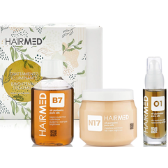 Набор для блеска волос Hairmed Trattamento Illuminante Capelli Secchi Family Size Kit