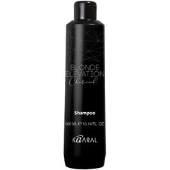 Черный угольный шампунь для осветленных волос Kaaral Blonde Elevation Charcoal Shampoo